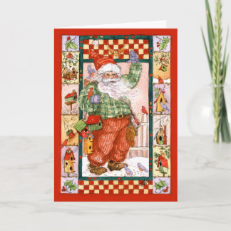 SANTA'S BIRDHOUSES HOLIDAY CARD