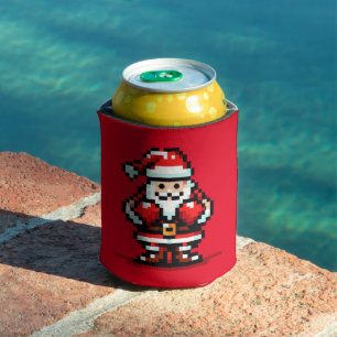 Santa's Boxing Match - Holiday Showdown Can Cooler