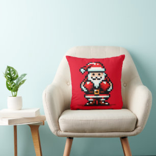 Santa's Boxing Match - Holiday Showdown Cushion