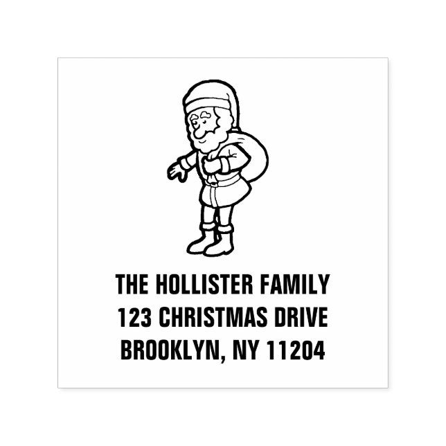 Santa's Christmas gift delivery Self-inking Stamp (Design)
