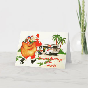 Santa's Christmas Motor Home Card