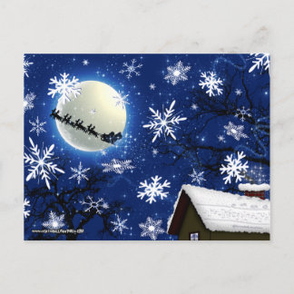 Santa's Coming to Town Postcard