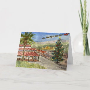Santa's Coming to Woodside Holiday Card
