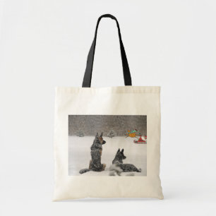 Santa's Coming Tote Bag