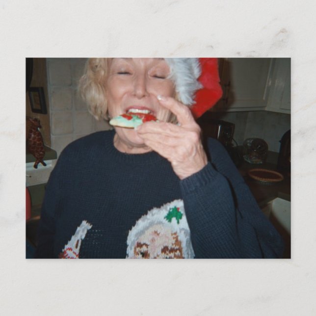 Santa's Cookies Holiday Postcard (Front)