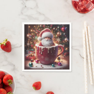 Santa's Cosy Cup Napkin