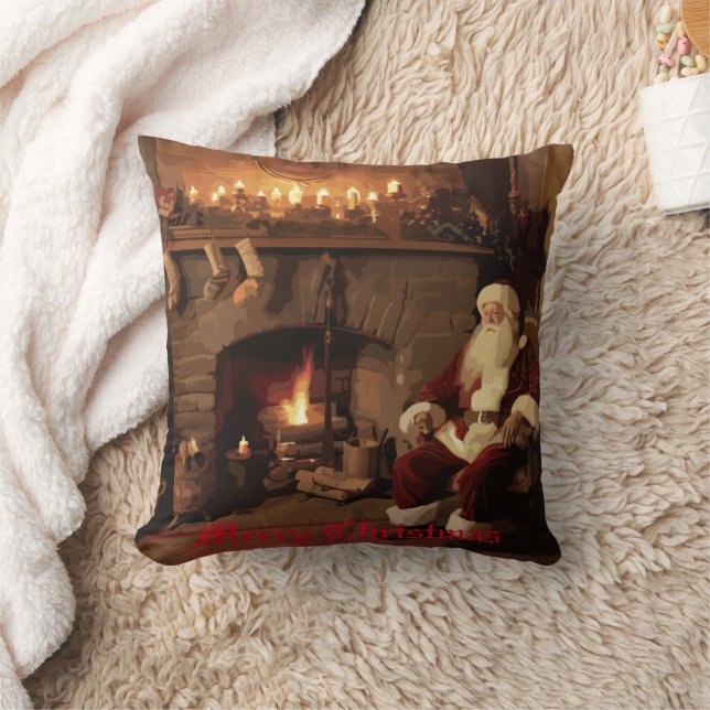 Santa's Cozy Nook Cushion (Blanket)