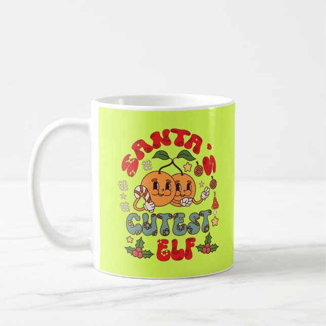 Santa's Cutest Elf Sublimation-80881 Coffee Mug (Left)