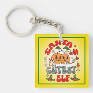 Santa's Cutest Elf Sublimation-80881 Key Ring