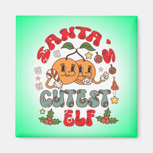 Santa's Cutest Elf Sublimation-80881 Magnet