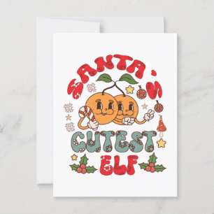 Santa's Cutest Elf Sublimation-80881 Postcard