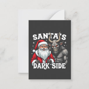 Santa's Dark Side Christmas Evil Krampus Card