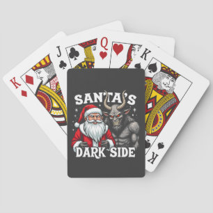 Santa's Dark Side Christmas Evil Krampus  Playing Cards