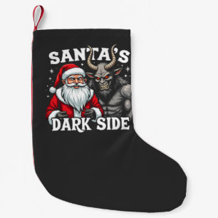 Santa's Dark Side Christmas Evil Krampus  Small Christmas Stocking