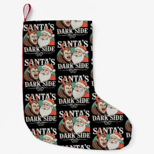 Santa's Dark Side Krampus Krampusnacht Christmas Small Christmas Stocking