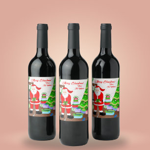 Santa's Early Gift - A Hole-in-One Christmas  Wine Label