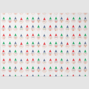 Santa's Elves Elf Faces Christmas Holiday Festive Tissue Paper