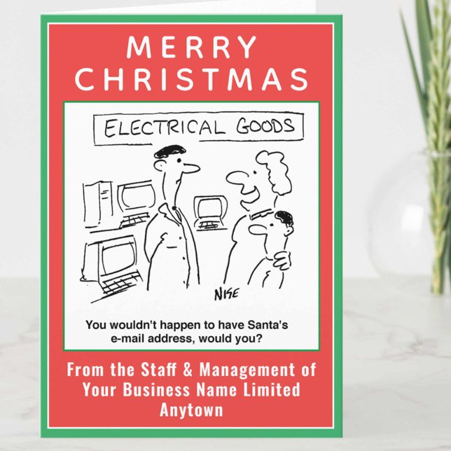 Santa's Email Electrical Retail Christmas Card (Creator Uploaded)