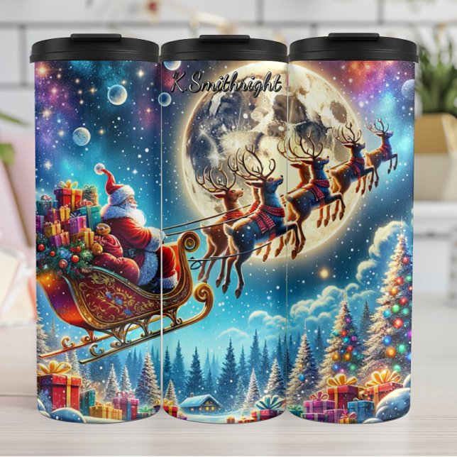 Santa's Epic Moonlit Journey Thermal Tumbler (Creator Uploaded)