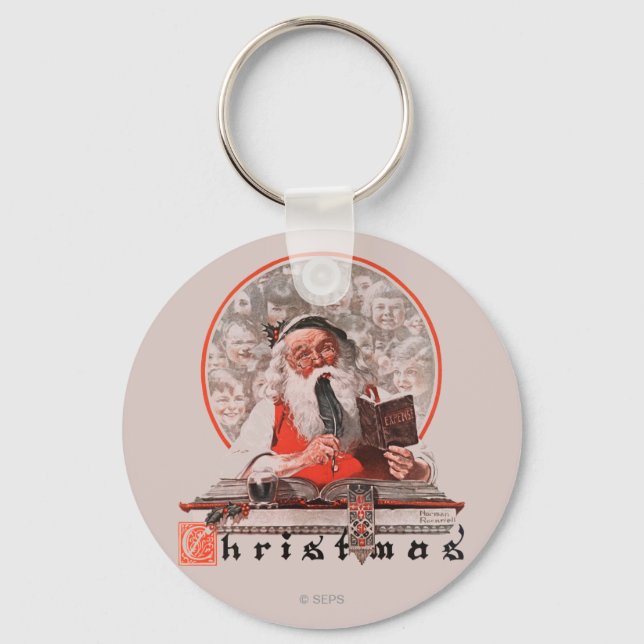 Santa's Expenses Key Ring (Front)