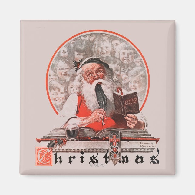 Santa's Expenses Magnet (Front)