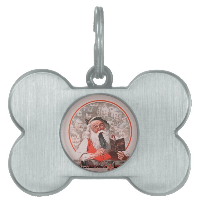 Santa's Expenses Pet ID Tag (Front)