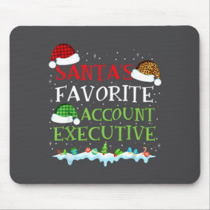 Santa's Favorite Account Executive Fun Christmas  Mouse Pad