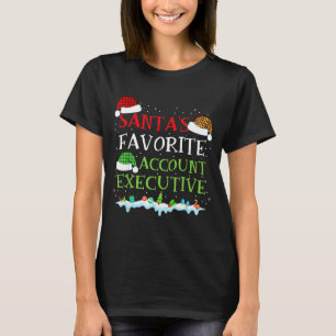 Santa's Favorite Account Executive Fun Christmas  T-Shirt