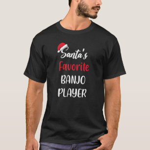 Santas Favorite Banjo Player  Christmas banjo  1 T-Shirt
