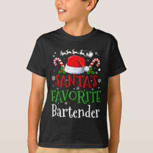 Santa's Favorite Bartender Christmas Party  T-Shirt