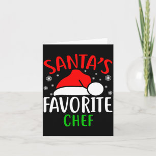 Santas Favorite Chef Funny Christmas Xmas Santa Lo Card
