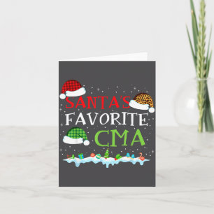 Santa's Favorite Cma Fun Christmas Medical Istant Card