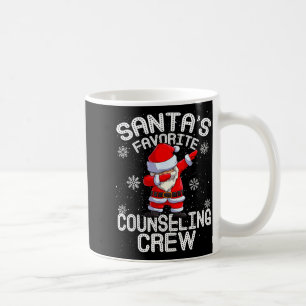 Santa's Favorite Counseling Crew Christmas  Coffee Mug