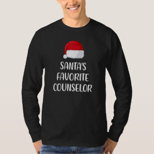 Santas Favorite Counselor Christmas     T-Shirt