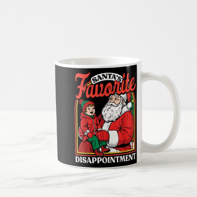 Santas Favorite Disapintment Funny Sarcastic Chris Coffee Mug (Right)