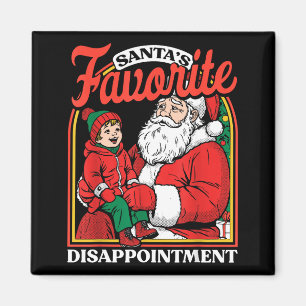 Santas Favorite Disapintment Funny Sarcastic Chris Magnet