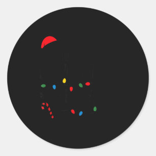 Santa's Favorite Helper Funny Christmas  Classic Round Sticker