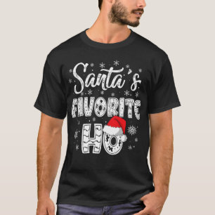 Santa's Favorite Ho Santa Hat T-Shirt