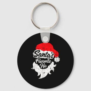 Santas Favorite Ho Shirt Funny Adult Girl Christma Key Ring