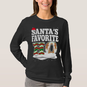SANTA'S FAVORITE HO Xmas Christmas Santa Hat 1 T-Shirt