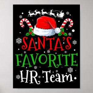 Santa's Favorite Hr Team Christmas Party  Poster