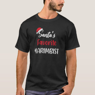 Santas Favorite Marimbist Christmas marimba T-Shirt