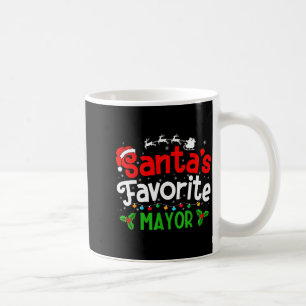 Santa's Favorite Mayor Christmas Party Coffee Mug
