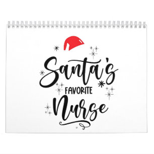 Santa's Favorite Nurse Christmas  Calendar