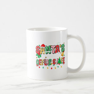 Santa's Favorite Office Staff Christmas Lights San Coffee Mug