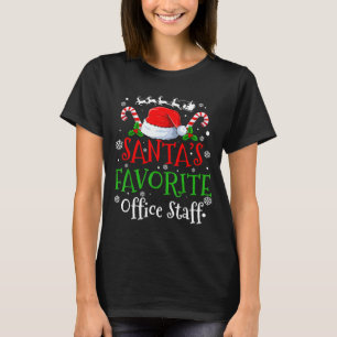 Santa's Favorite Office Staff Christmas Party T-Shirt