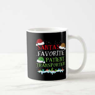 Santa's Favorite Patient Transrter Fun Christmas  Coffee Mug