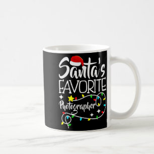 Santa's Favorite Photographer Christmas Lights San Coffee Mug