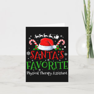 Santa's Favorite Physical Therapy Istant Christmas Card