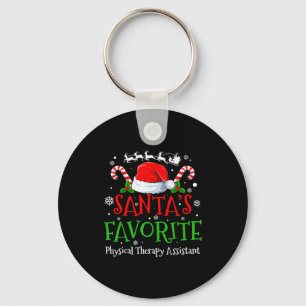 Santa's Favorite Physical Therapy Istant Christmas Key Ring